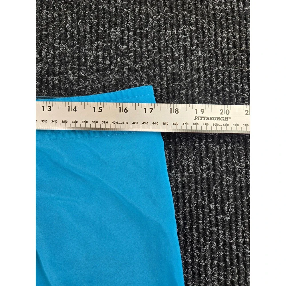 Mens Solid Blue Board Shorts‎ Swim Trunks Size 32 Stretch Quick Dry Beachwear